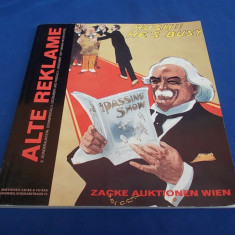 ALTE REKLAME ( CATALOG RECLAME LICITATII ) * ALEXANDER ZACKE - VIENA - 1997