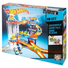 Jucarie Hot Wheels - Parcare cu lift Speedtropolis CDL36 Mattel foto