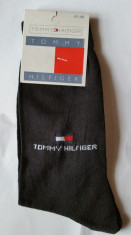 Sosete - Ciorapi Tommy Hilfiger - Made In Italy 100% Bumbac Marimea 41-46 Negru foto