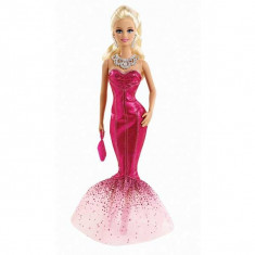 Jucarie Papusa Barbie in rochie roz BFW19 Mattel foto