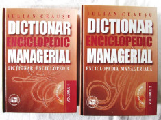 &amp;quot;DICTIONAR ENCICLOPEDIC MANAGERIAL&amp;quot;, Vol. I+II, Iulian Ceausu, 2000. Carti noi foto