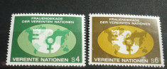 NATIUNILE UNITE VIENA 1980 &amp;ndash; DECADA FEMEII, HARTA LUMII, serie MNH, A28 foto