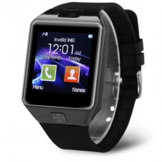 Smartwatch cu sim DZ09D, negre, noi foto
