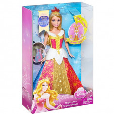 Papusa Printesa Aurora si rochita magica CBD13 Mattel foto