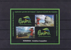 ROMANIA 2010 LP 1873 a ROMANIA-GRADINA CARPATILOR BLOC MNH foto