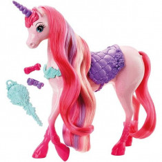 Unicornul Barbie - Regatul parului fara de capat DHC38 Mattel foto