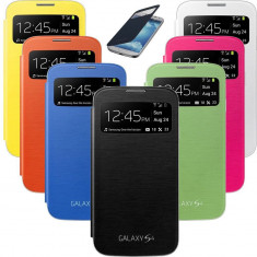 Husa Smart Cover Samsung Galaxy S4 i9500 i9501 i9505 i9502 + folie + stylus