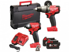 Set 2 Scule Milwaukee M18FPP2A-502X 18V cu 2 acumulatori de 5Ah foto