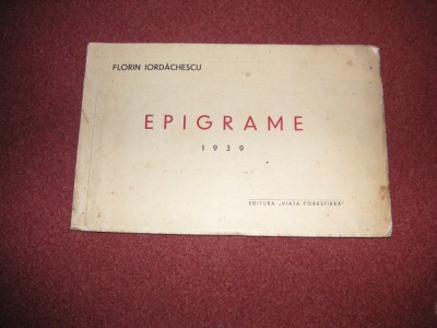 Florin Iordachescu - Epigrame foto