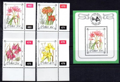 CISKEI 1988, Flora, serie neuzată, MNH foto