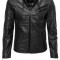 Geaca de Piele Barbati Freaky Nation Neagra Davidson