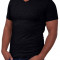 Tricou Barbati Pearly King Negru Classic - V Neck