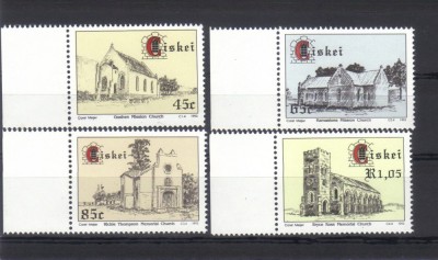 CISKEI 1993, Biserici, serie neuzată, MNH foto