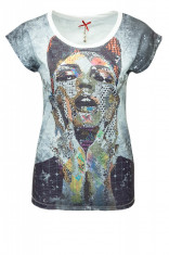 Tricou Dama Key Largo Argintiu SCREAM foto