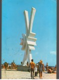 CPI (B7539) CARTE POSTALA - COSTINESTI. PE PLAJA, OBELISC