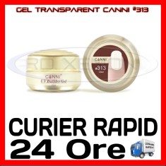 GEL UV CONSTRUCTIE CANNI CLEAR #313, 15 ML - CONSTRUCTIE MANICHIURA, UNGHII UV