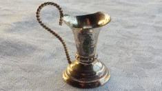 CARAFA argint in miniatura Piesa de colectie executata manual Patina minunata foto