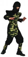 Costum copii Ninja Camouflage, 7-8 ani foto