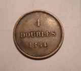 4 doubles 1864 Guernesey, Europa