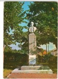 CPI (B7533) CARTE POSTALA - IPOTESTI. STATUIA LUI MIHAI EMINESCU, Circulata, Fotografie