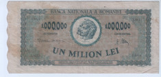 bancnota Romania 1 milion lei 1947 -1000000 lei 1947......,, foto