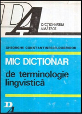 Mic dictionar de terminologie lingvistica - Autor(i): Gheorghe Constantinescu - Dobridor foto