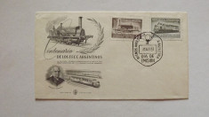 Locomotive Trenuri FDC Argentina 1957 foto