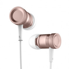 Casti Universale Stereo Rock 3.5mm in-ear cu microfon - rose gold foto