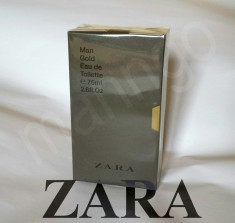 Parfum ZARA Man GOLD barbati 75 ml elegant pentru sezon rece gen paco code NOU ! foto
