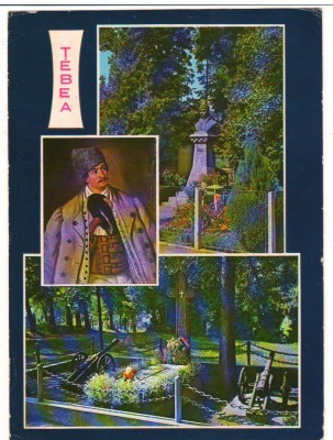 CPI (B7513) CARTE POSTALA - TEBEA. STATUIA SI MORMANTUL LUI AVRAM IANCU foto