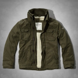 ABERCROMBIE &amp; FITCH military jacket, S, Verde