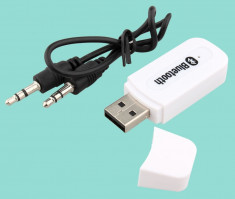Adaptor USB Bluetooth music receiver stereo + cablu 0.5M foto