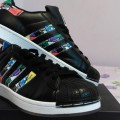 Adidas Superstar Black and Color Style - marimea 43 1/2 Adidas Superstar Black and Color Style - marimea 43 1/2