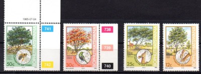 Bophuthatswana 1985, Fauna - Flora, serie neuzată, MNH foto