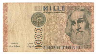 SV * Italia 1000 LIRE 1982 (Marco Polo) -VF foto