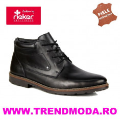 Ghete barbati piele naturala RIEKER 35332-00 negre (Marime: 41) foto