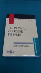 DREPT CIVIL *CULEGERE DE SPE?E/G. RADUCAN. G. T. MARAVELA/ 1998 foto