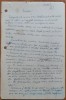 Manuscris inedit al lui Nicolae Dunareanu, Evocari, 18 pagini, interbelic