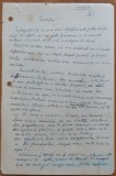 Manuscris inedit al lui Nicolae Dunareanu, Evocari, 18 pagini, interbelic