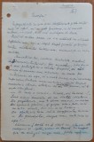 Manuscris inedit al lui Nicolae Dunareanu , Evocari , 18 pagini , interbelic