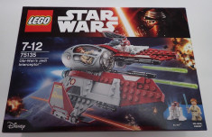 Lego Star Wars 75135 Obi-Wan?s Jedi Interceptor Sigilat 215piese robot nava foto