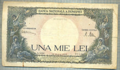 A1039 BANCNOTA-ROMANIA-1000 LEI- 20 MARTIE 1945-SERIA 3698-starea care se vede foto