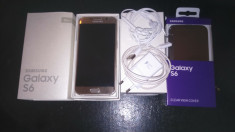 Samsung Galaxy S6 full box + husa Clear View nefolosita foto