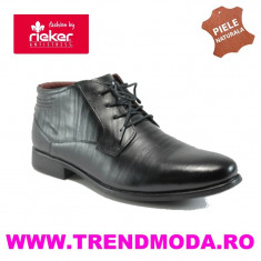 Ghete barbati piele naturala RIEKER B2141-00 negre (Marime: 39) foto