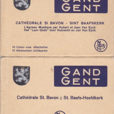 Carti postale Gent, Belgia - Catedrala St. Bavon - 2 carnete 25 vederi anii '30