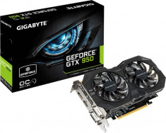 Placa video GIGABYTE GeForce GTX 950 OC WindForce 2X, 2GB GDDR5 *CA NOUA* foto