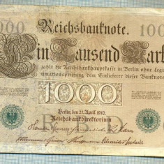 A1005 BANCNOTA-GERMANIA-1000 MARK -ANUL 1910 -SERIA 7980479-starea care se vede