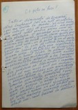 Manuscris al scriitorului Cezar Ivanescu ; Ce poti sa faci? , 9 pagini