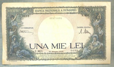 A1031 BANCNOTA-ROMANIA-1000 LEI- 20 MARTIE 1945-SERIA 3623-starea care se vede foto