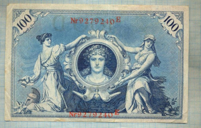 A1021 BANCNOTA-GERMANIA -100 MARK -ANUL 1908-SERIA 9279240 -starea care se vede foto